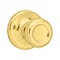 Kwikset Kwikset Mobile Home Polished Brass Passage Door Knob Right or Left Handed 92001-519 - alternate 1